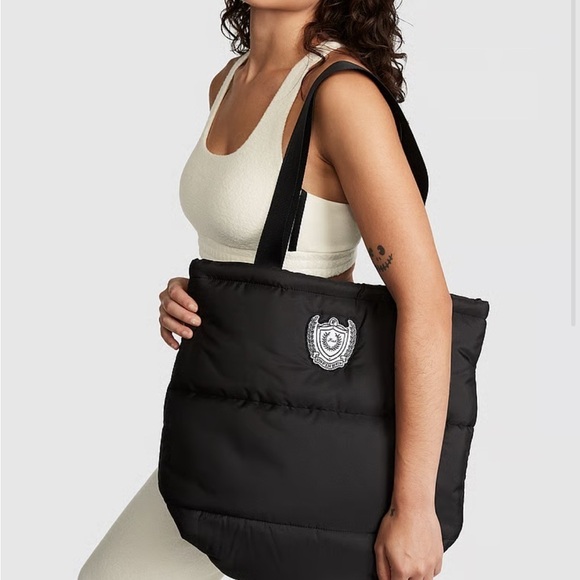 PINK Victoria's Secret Accessories - NWT VS Quilted Tote in Black